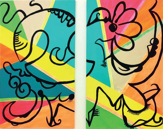 Le Coq (Diptych).